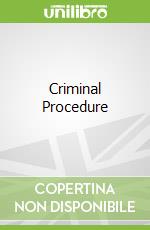 Criminal Procedure libro in lingua di Worrall John L.