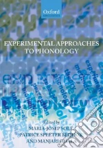 Experimental Approaches to Phonology