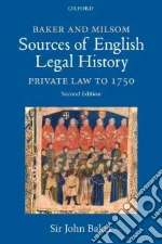 Baker and Milsom Sources of English Legal History