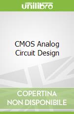 CMOS Analog Circuit Design