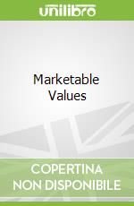 Marketable Values libro in lingua di Fitz-gibbon Desmond