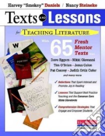 Texts and Lessons for Teaching Literature libro in lingua di Daniels Harvey, Steineke Nancy