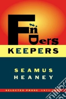 Finders Keepers libro in lingua di Heaney Seamus