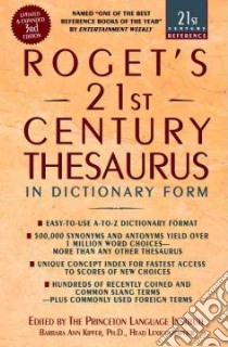 Roget's 21st Century Thesaurus libro in lingua di Kipfer Barbara Ann
