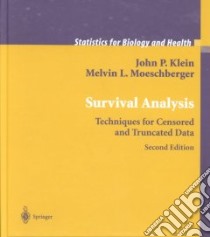 Survival Analysis libro in lingua di Klein John P., Moeschberger Melvin L.
