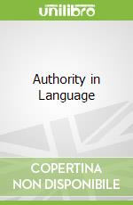Authority in Language