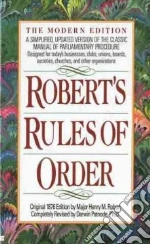 Robert's Rules of Order