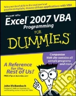 Excel 2007 VBA Programming for Dummies