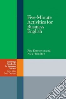 Ur Five-minute Activities Business libro in lingua di Emmerson Paul, Hamilton Nick