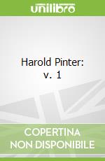 Harold Pinter: v. 1 libro str