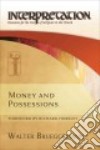 Money and Possessions libro str