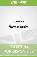 Settler Sovereignty