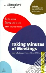 Taking Minutes of Meetings