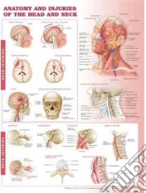 Anatomy and Injuries of the Head and Neck Anatomical Chart libro in lingua di Anatomical Chart Company