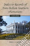 Index to Records of Ante-Bellum Southern Plantations libro str