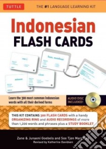 Indonesian Flash Cards libro in lingua di Goebels Zane, Goebels Junaeni, Marching Soe Tjen, Davidsen Katherine