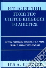 Emigration from the United Kingdom to America libro str