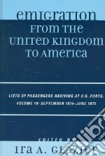 Emigration from the United Kingdom to America libro str