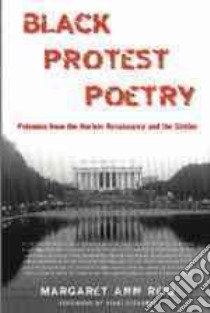 Black Protest Poetry libro in lingua di Reid Margaret Ann