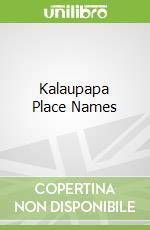 Kalaupapa Place Names