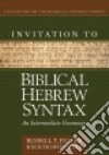 Invitation to Biblical Hebrew Syntax libro str