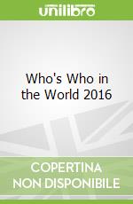 Who's Who in the World 2016