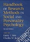 Handbook of Research Methods in Social and Personality Psychology libro str