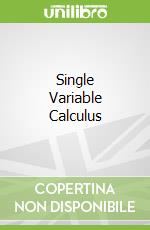 Single Variable Calculus
