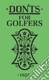Don'ts for Golfers libro str
