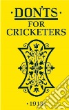 Don'ts for Cricketers libro str