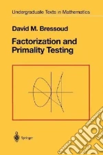 Factorization and Primality Testing