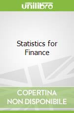Statistics for Finance