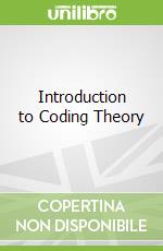 Introduction to Coding Theory