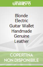 Blonde Electric Guitar Wallet Handmade Genuine Leather