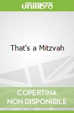 That's a Mitzvah