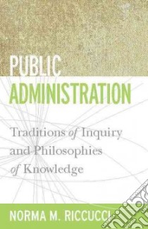Public Administration libro in lingua di Riccucci Norma M.
