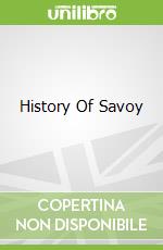 History Of Savoy