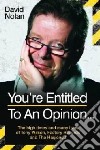 Tony Wilson - You're Entitled to an Opinion... libro str
