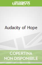 Audacity of Hope libro str