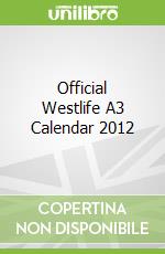 Official Westlife A3 Calendar 2012 libro str