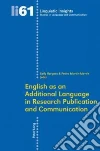 English As an Additional Language in Research Publication and Communication libro str