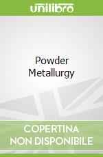Powder Metallurgy libro str