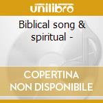 Biblical song & spiritual -