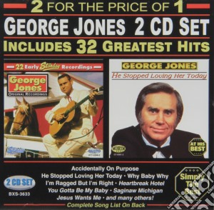 George Jones - 32 Greatest Hits (2 Cd) cd musicale di George Jones