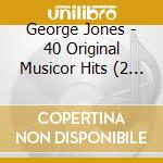 George Jones - 40 Original Musicor Hits (2 Cd) cd musicale di George Jones