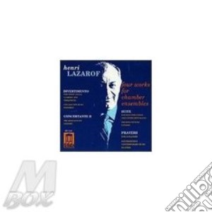 Henri Lazarof - Divertimento X Clar,vibrafono,vl E Vlc, cd musicale di Henri Lazarof