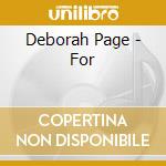 Deborah Page - For cd