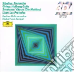 Jean Sibelius / Edvard Grieg / Bedrich Smetana - Finlandia, Holberg Suite, The Moldau cd
