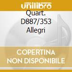 Quart. D887/353 Allegri cd