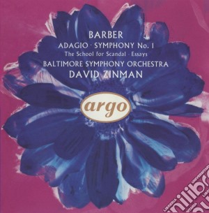 Samuel Barber - Adagio, Symphony No. 1 cd musicale di BARBER